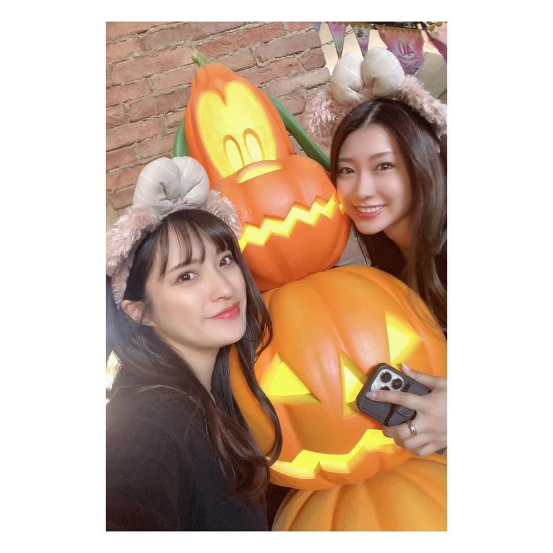 愛聖りさのインスタグラム：「. ハロウィンの楽しみ方が ずいぶんと大人になりましたなぁ🎃 . #ディズニーハロウィン #dハロ #happyhalloween #👻」