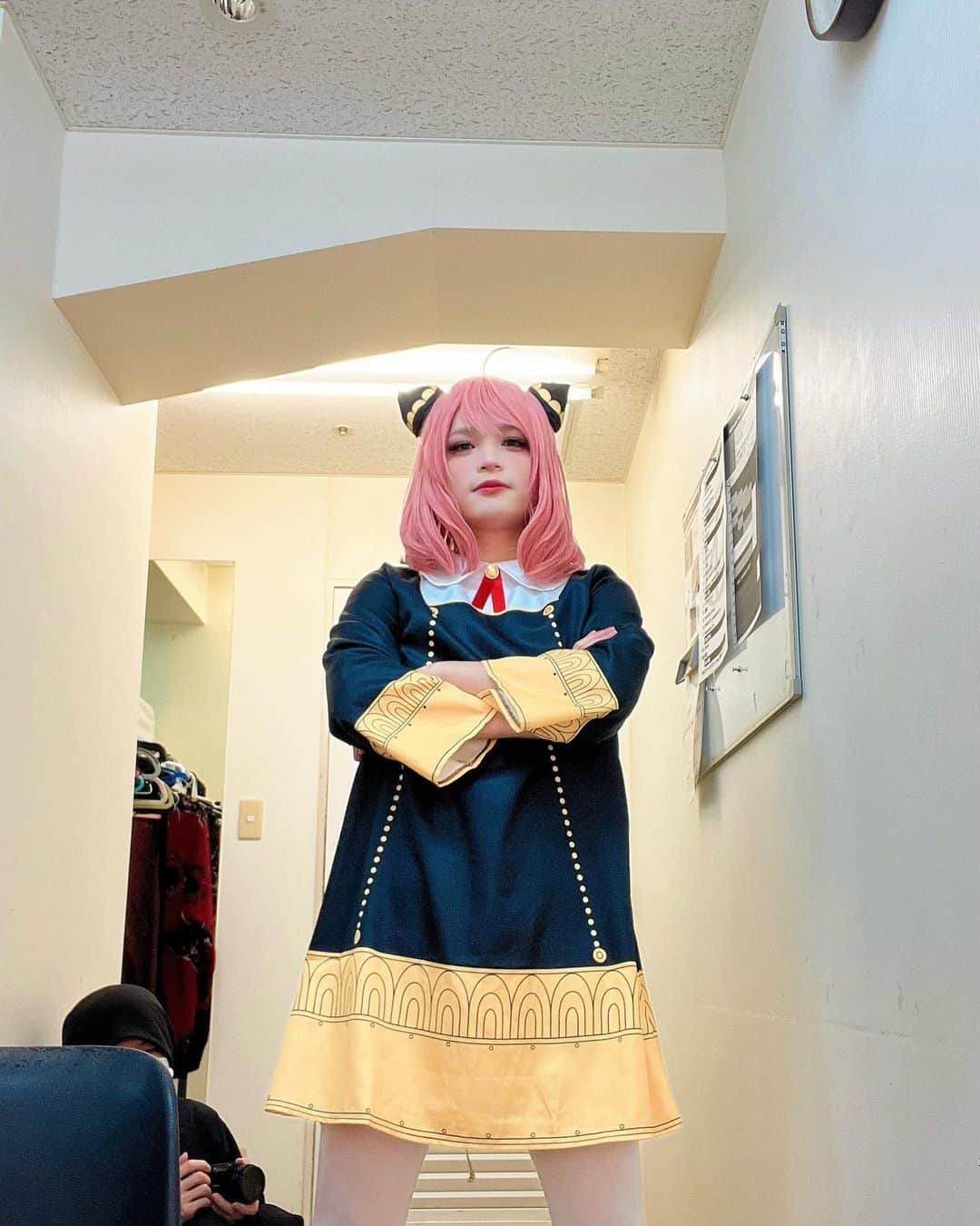ピコのインスタグラム：「アーニャいも焼酎が好き #ハロウィンコスプレ  #アーニャ」