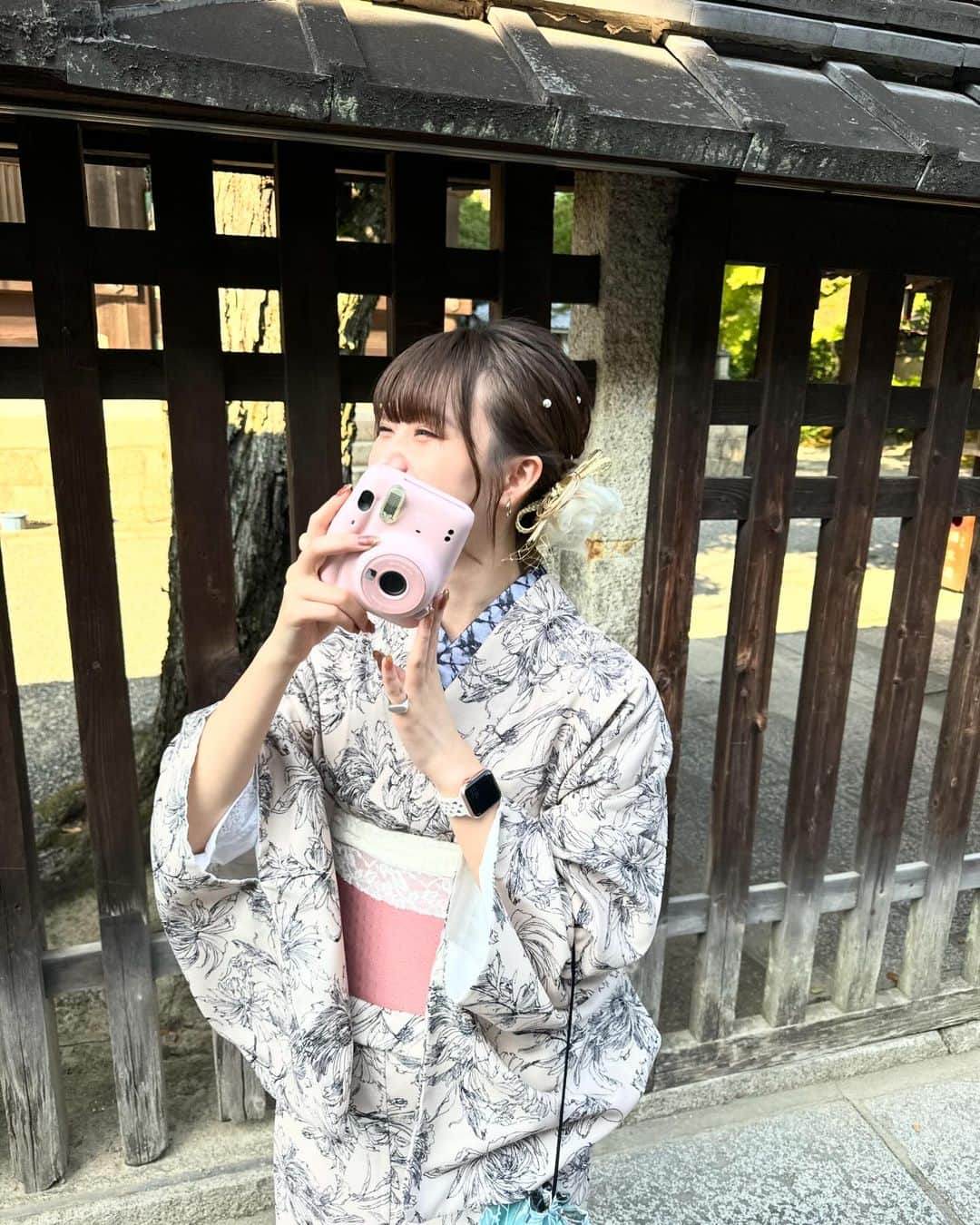 遠藤みゆのインスタグラム：「久々に着物着たのー！ どーーー？😚😚」