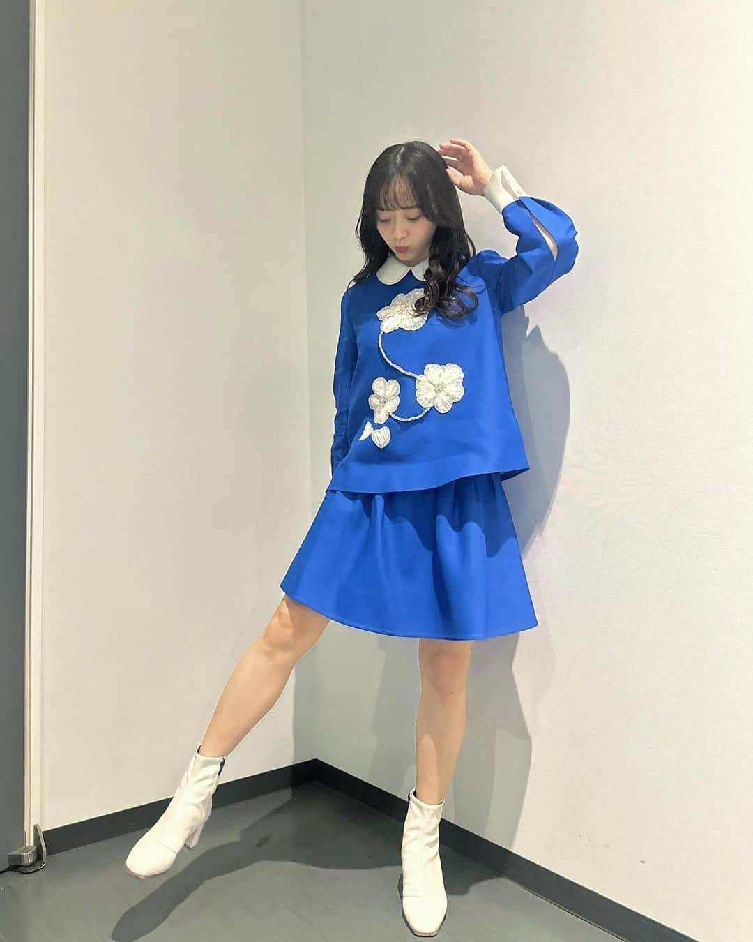 森香澄さんのインスタグラム写真 - (森香澄Instagram)「. D.LEAGUE 生中継ありがとうございました！ 珍しい青の衣装でした💙🤍」10月30日 22時07分 - mori_kasumi_