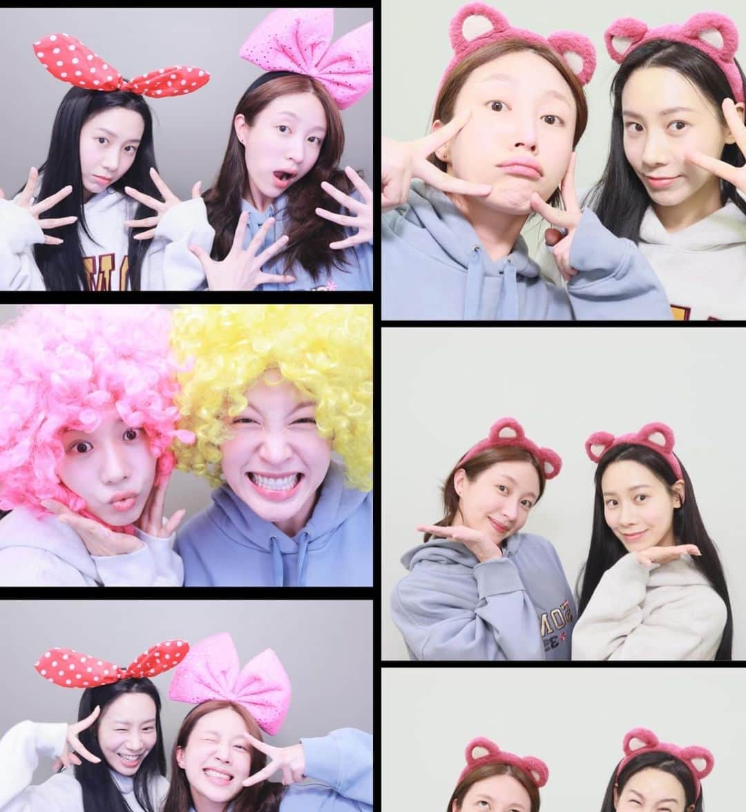 ハニのインスタグラム：「만날때마다 내가 그렇게 너무 이쁘다는 이상한 언니 언니덕분에 한 때는 내가 정말 그렇게 이쁜줄 알았던 때도 있더랬지 나중에 꼭 언니처럼 날 봐주는 남자친구를 만나야지 했었는데 🩵🥹😚😝」