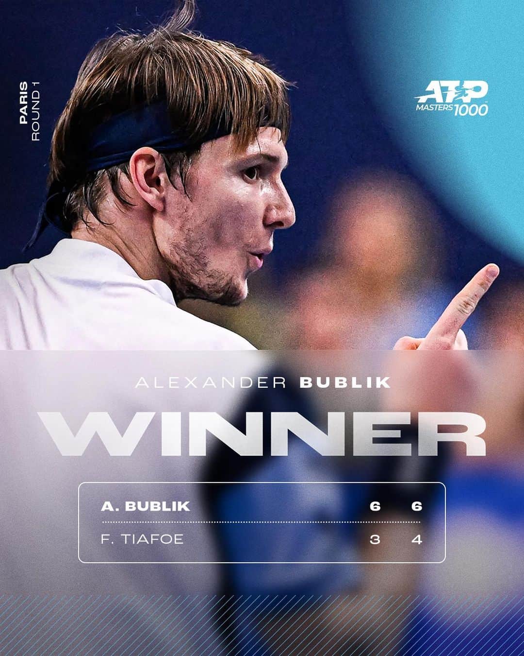 ATP World Tourさんのインスタグラム写真 - (ATP World TourInstagram)「Clinical 👀 @bublik   @rolexparismasters | #rolexparismasters」10月30日 22時50分 - atptour
