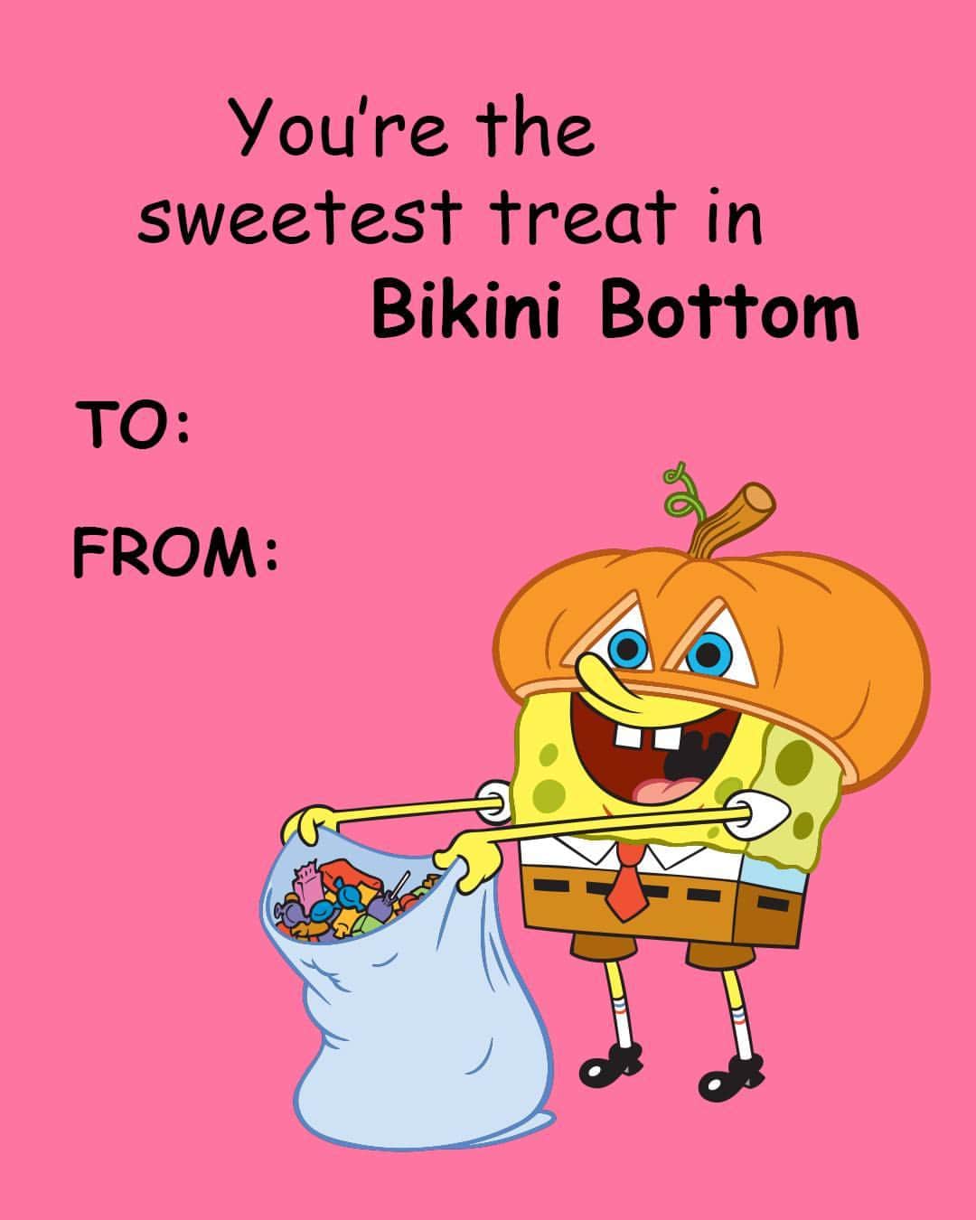 スポンジボブのインスタグラム：「Send this to your special BOO!」