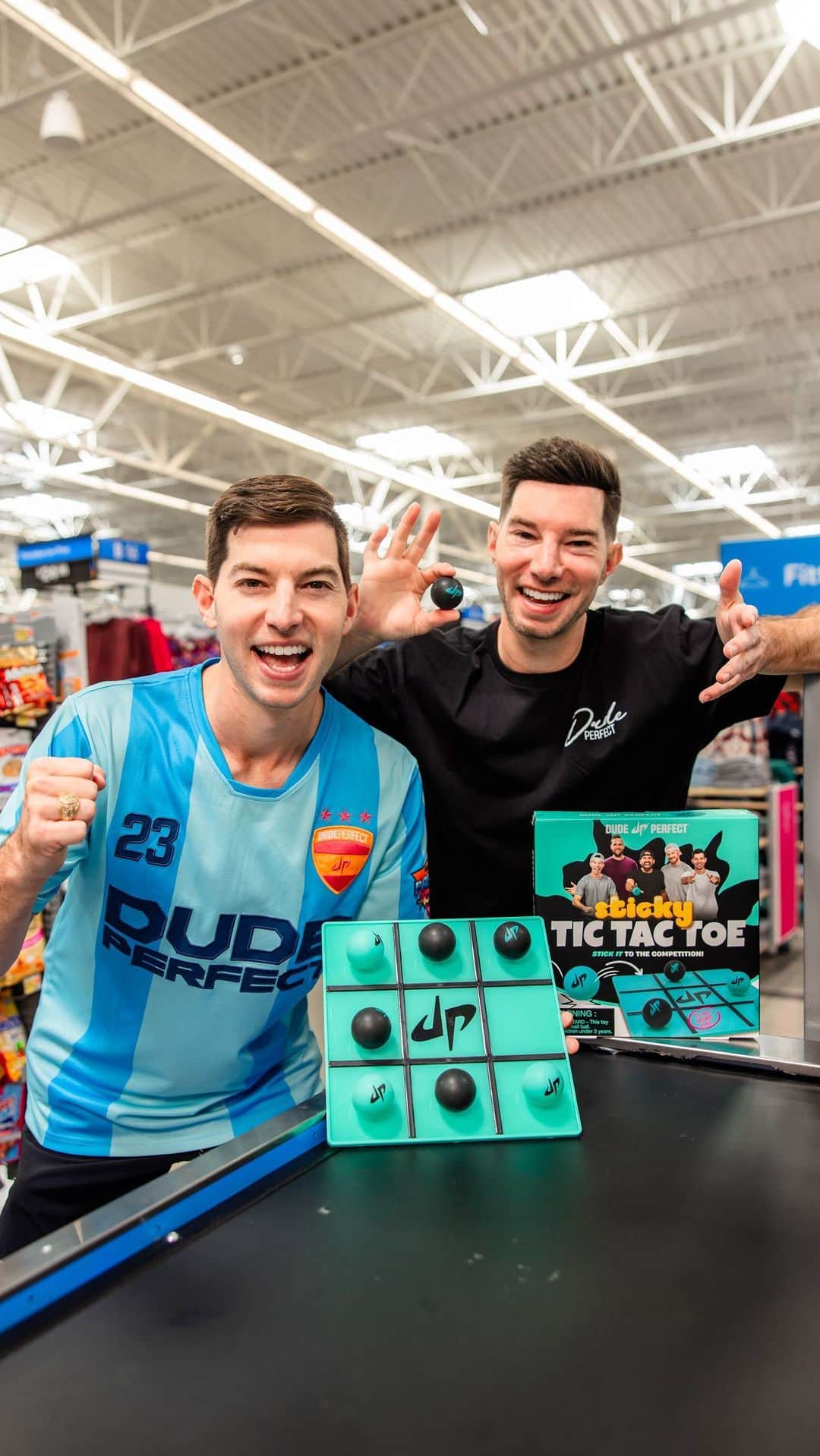 Dude Perfectのインスタグラム：「If only all self-checkouts were this quick 😂 Get your Dude Perfect games & toys at your local Walmart!」