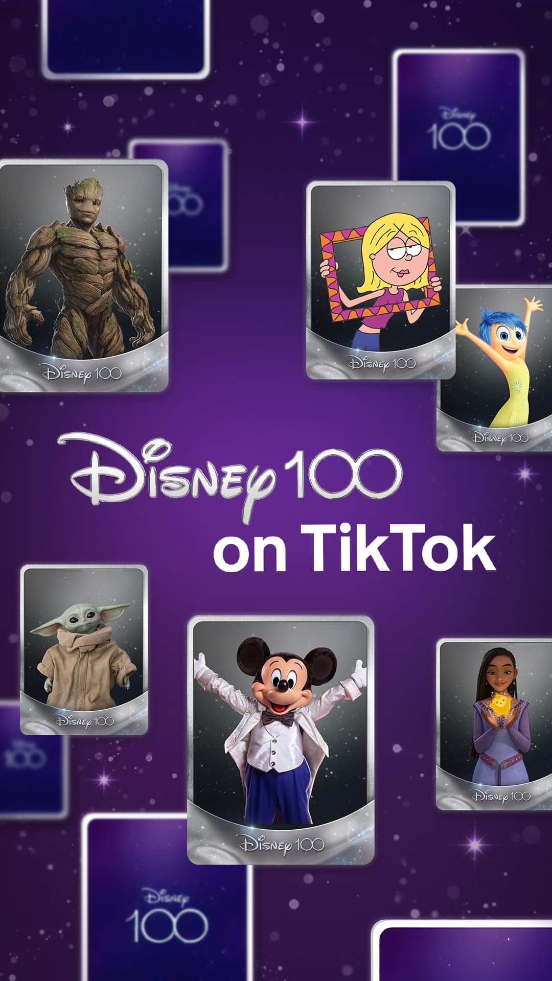 Disneyのインスタグラム：「Celebrate 100 years of stories, magic, and memories all in one place, with a special #Disney100 experience on @TikTok!」