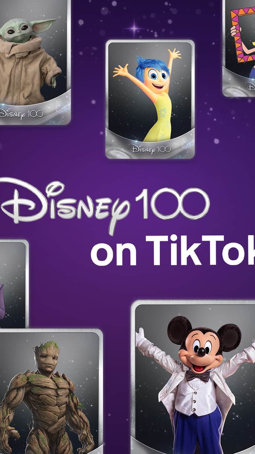 Walt Disney Studiosのインスタグラム：「Celebrate 100 years of stories, magic, and memories all in one place, with a special Disney100 experience on @TikTok! Link in bio.」