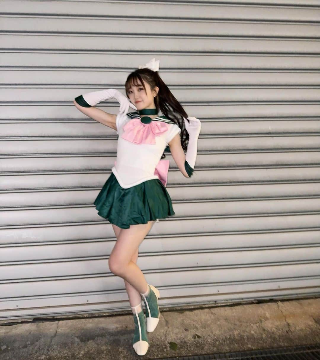 瀧澤彩夏さんのインスタグラム写真 - (瀧澤彩夏Instagram)「💚Happy Halloween💚  #美少女戦士セーラームーン  #ジュピターちゃん #ハロウィン」10月31日 10時33分 - bono_murabito