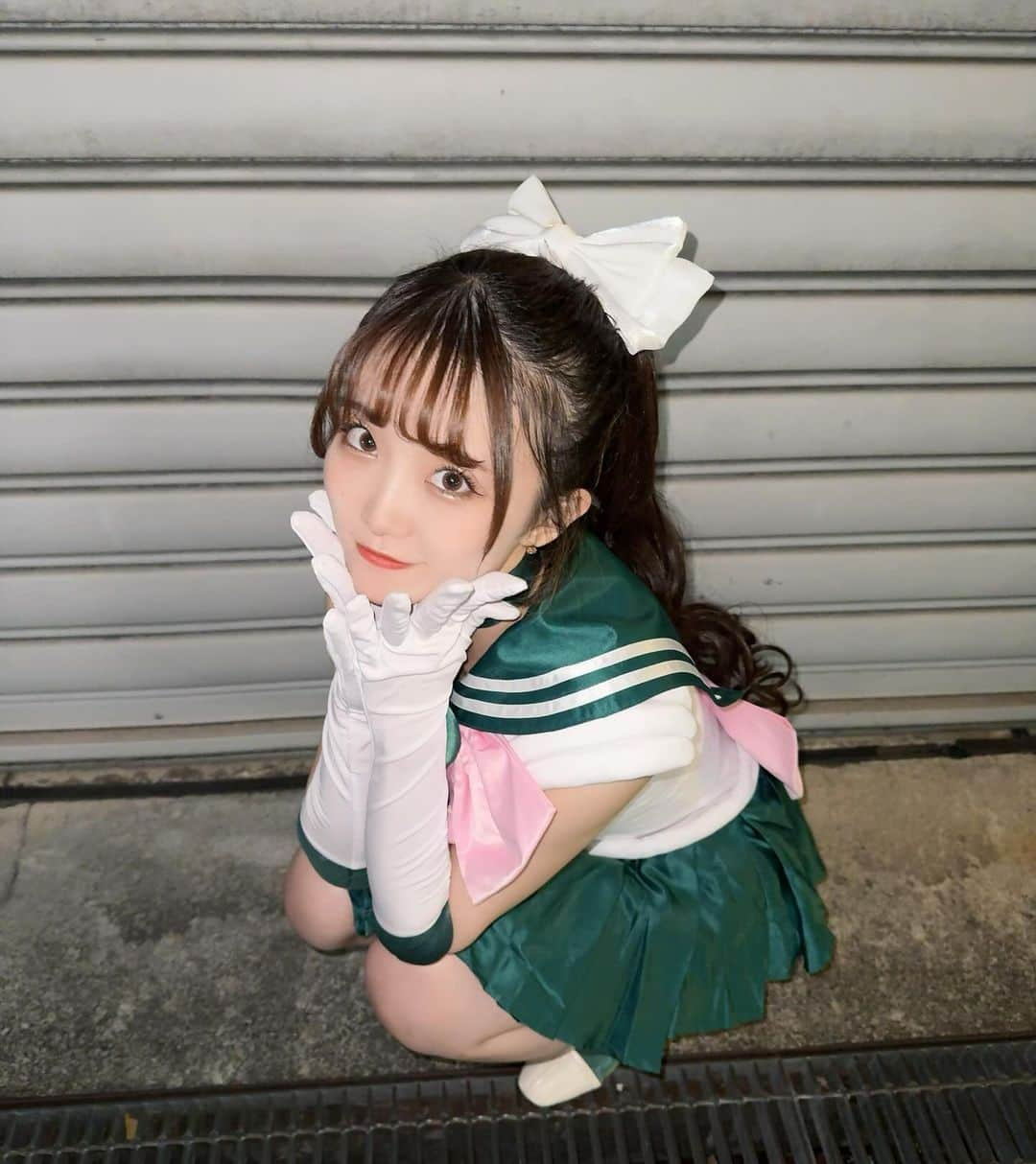 瀧澤彩夏のインスタグラム：「💚Happy Halloween💚  #美少女戦士セーラームーン  #ジュピターちゃん #ハロウィン」