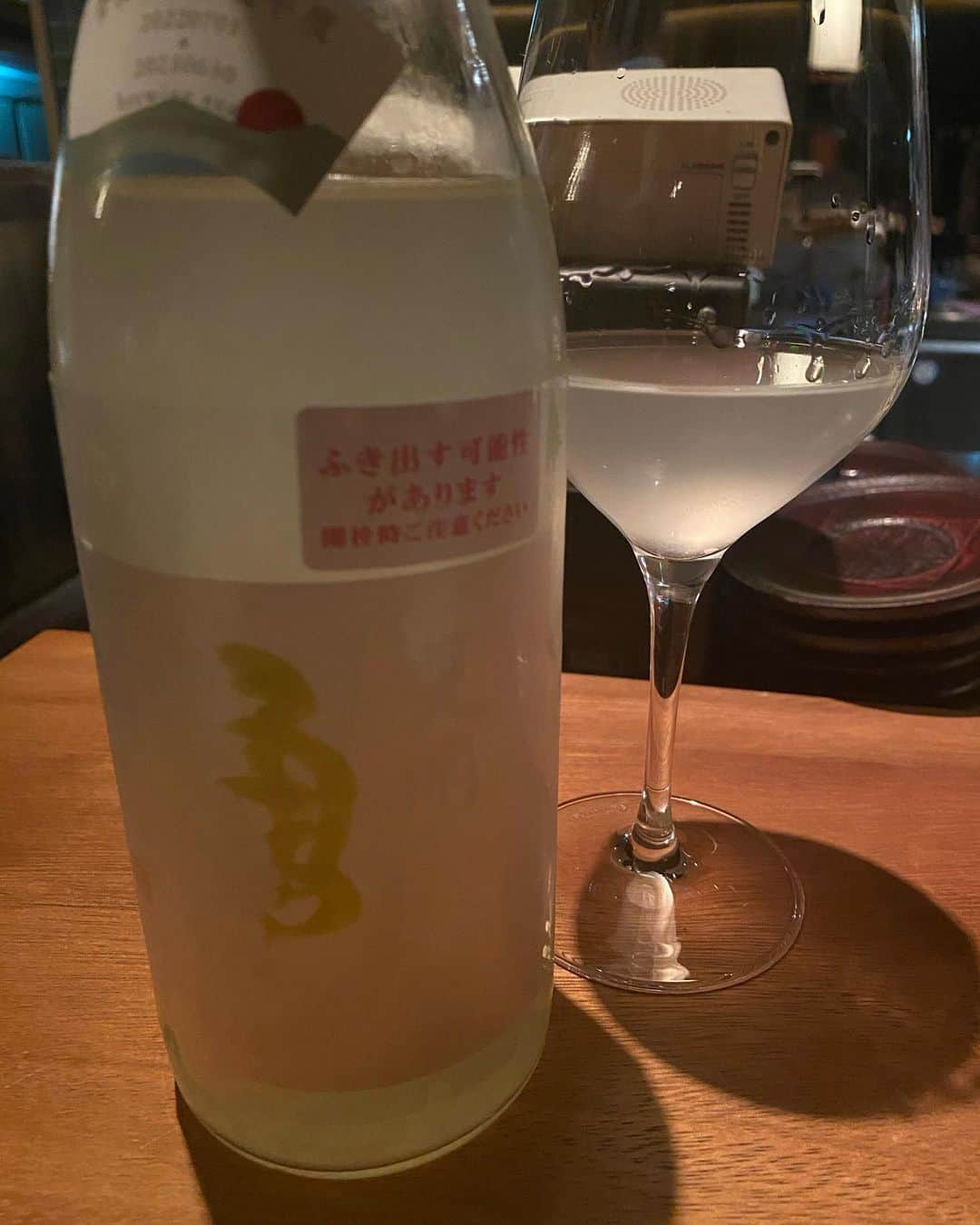 野牛あかねさんのインスタグラム写真 - (野牛あかねInstagram)「日本酒🍶 ポルチーニの味は、、しない  鮒寿司 あん肝 フォアグラ  痛風メニュー🤣  #日本酒すき」10月31日 11時11分 - yagyuakane