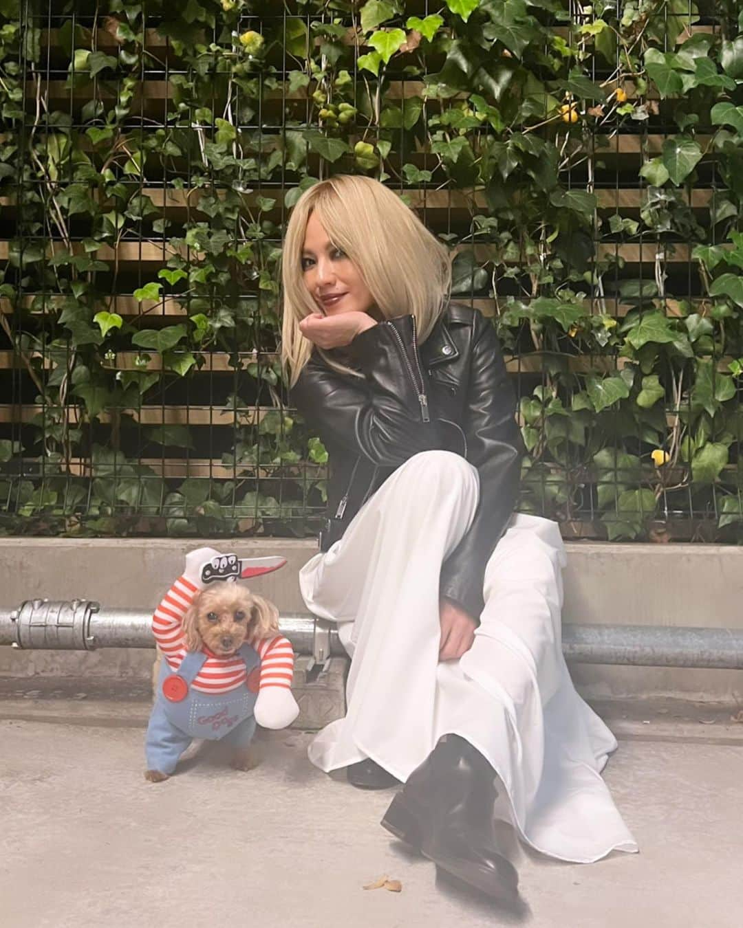 LINAさんのインスタグラム写真 - (LINAInstagram)「Happy Halloween🎃 Chucky & Tiffany Valentine♡ #MAXLINA #Childsplay #TheBrideofChucky #Halloween」10月31日 11時22分 - xxlina_now