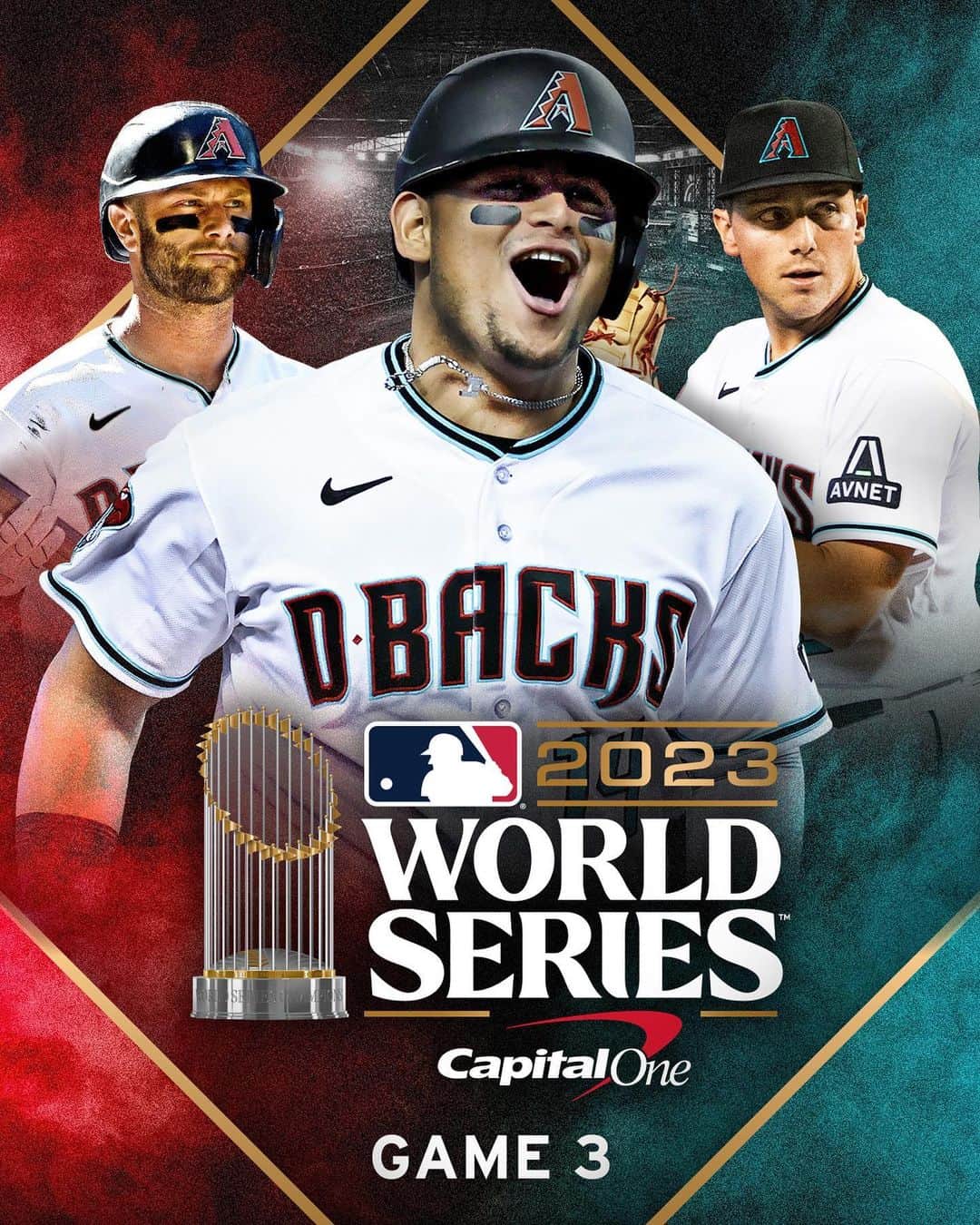 アリゾナ・ダイヤモンドバックスのインスタグラム：「The Arizona Diamondbacks host a World Series game today. #EmbraceTheChaos」
