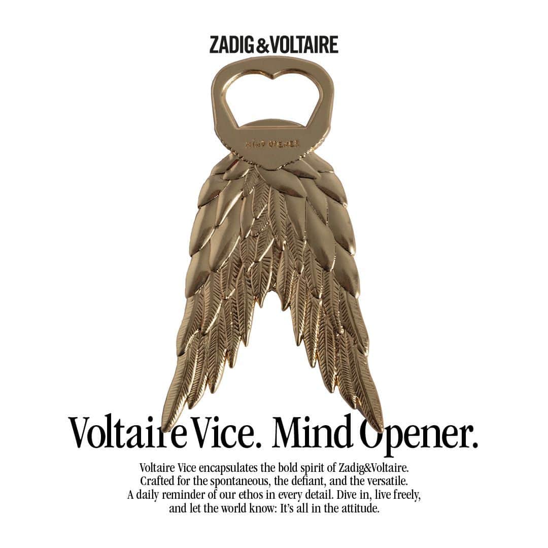 ザディグ エ ヴォルテールのインスタグラム：「Voltaire Vice⁣ ⁣ The House has created a brand new line of lifestyle items, crafted for the spontaneous, the defiant and the versatile. ⁣ ⁣ #zadigetvoltaire #zadigvoltaire⁣」