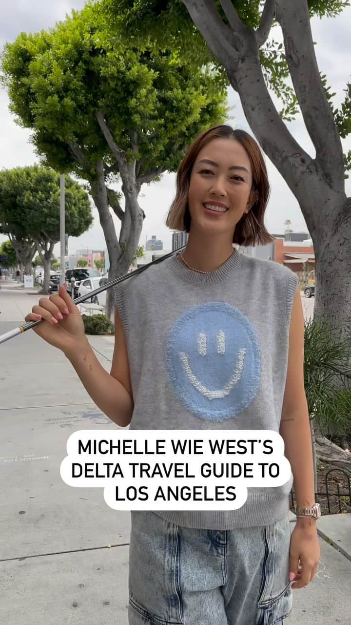 デルタ航空のインスタグラム：「Landing at LAX soon? Swing by the restaurants and shops that golf pro @michellewiewest can’t live without.」