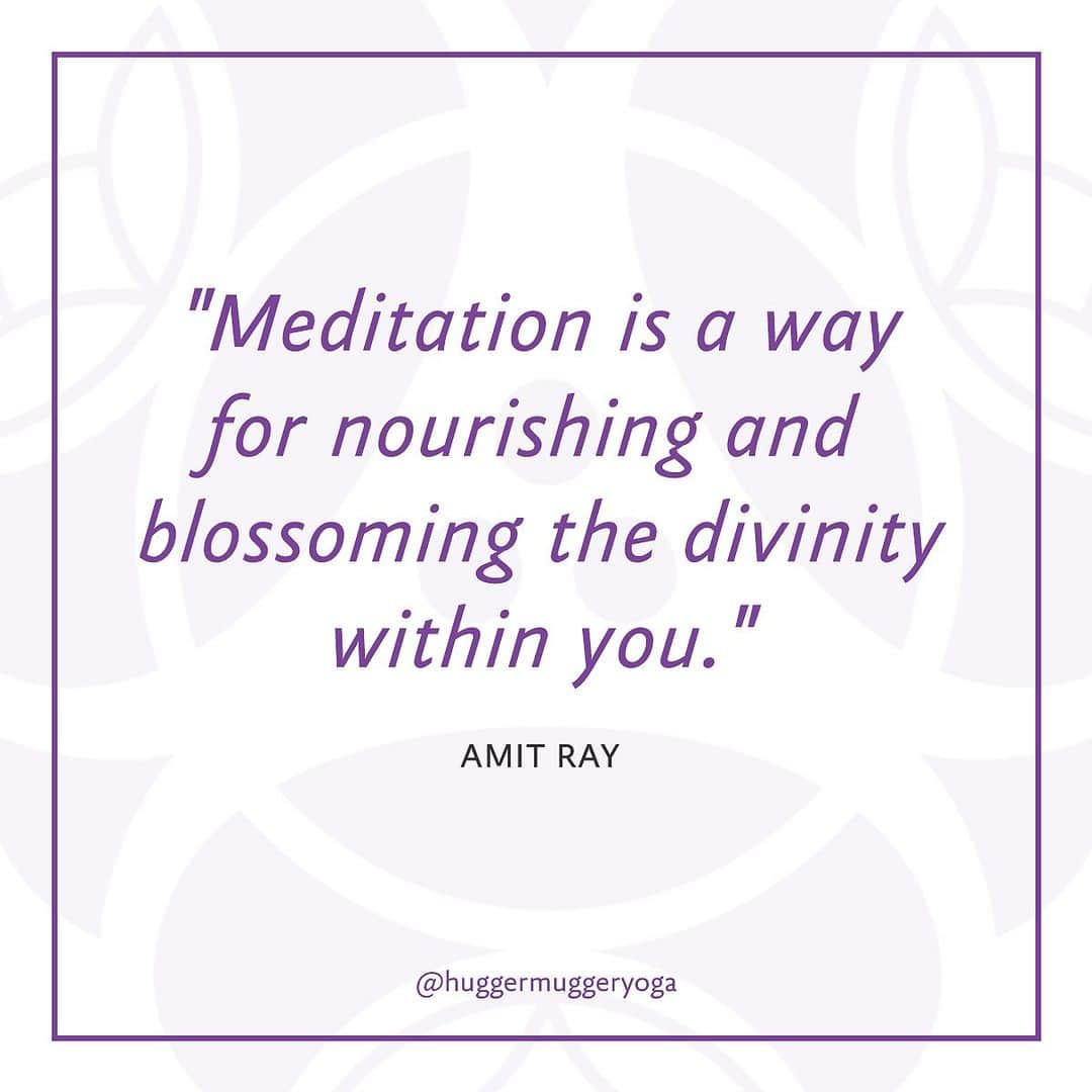 ハガーマガーのインスタグラム：「"Meditation is a way for nourishing and blossoming the divinity within you." - Amit Ray」