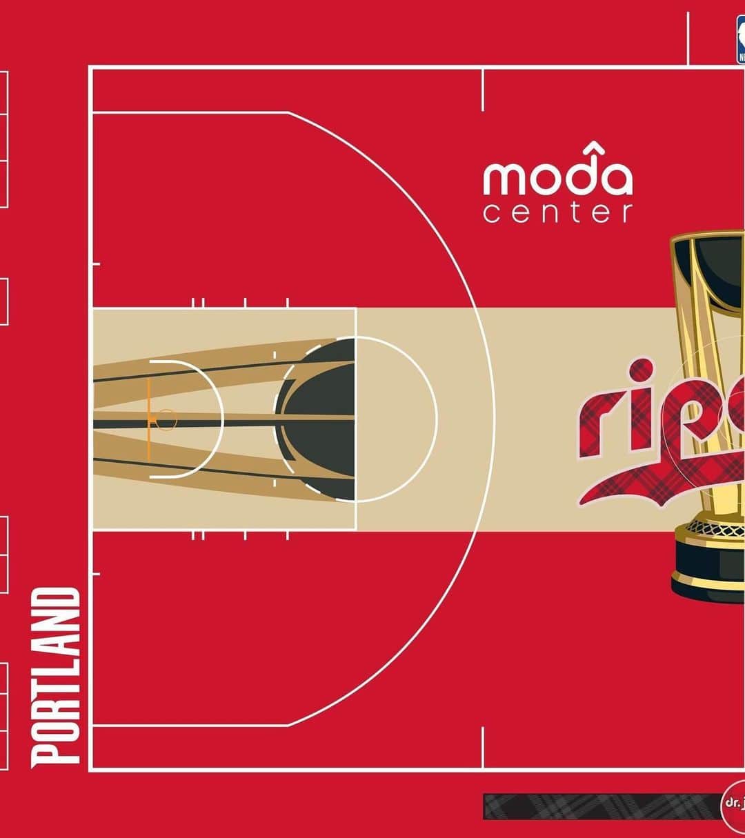 ポートランド・トレイルブレイザーズのインスタグラム：「𝙨𝙝𝙚𝙚𝙚𝙚𝙚𝙚𝙨𝙝 😮‍💨  officially unveiling our all-new court for the NBA In-Season Tournament!」