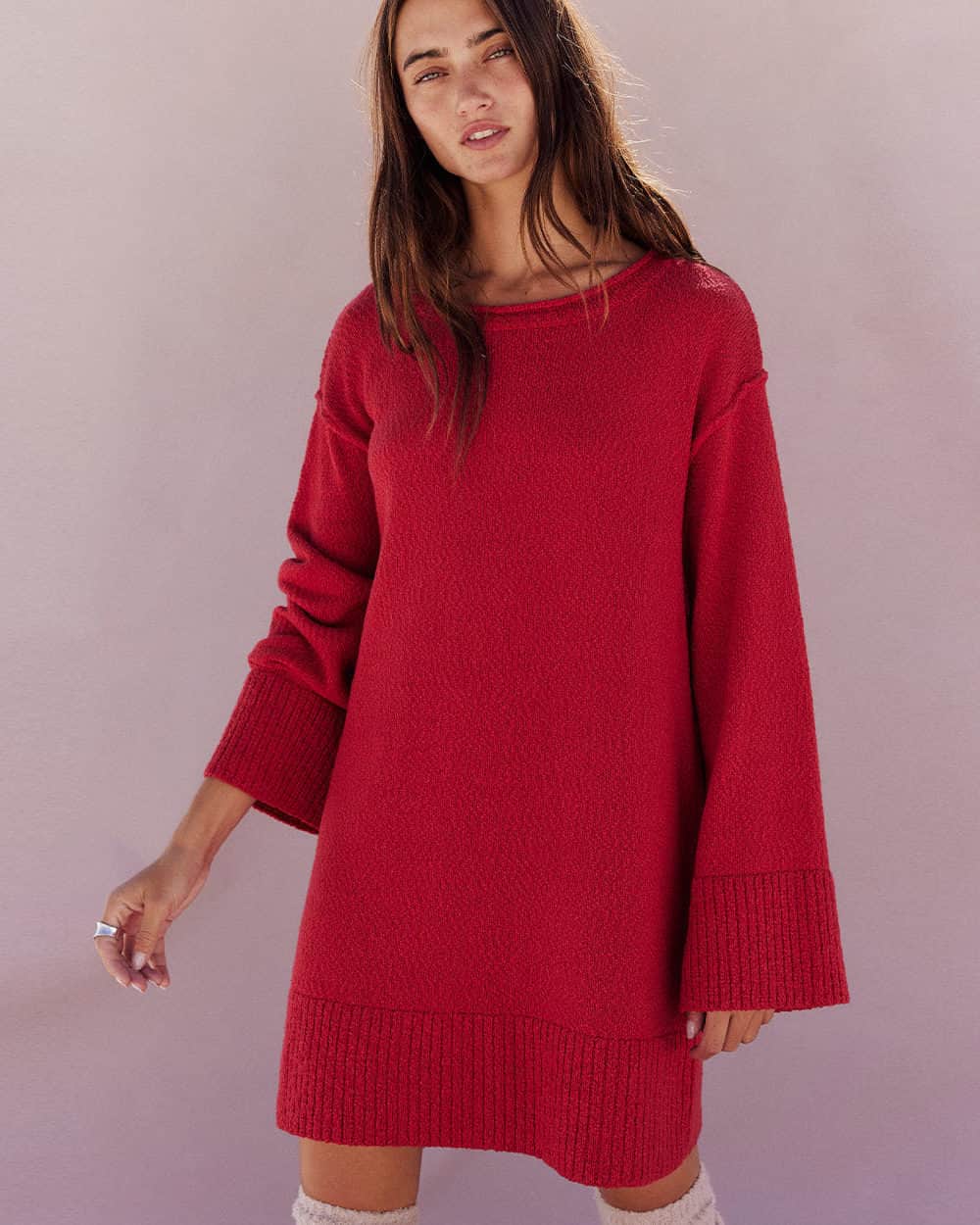 freepeopleのインスタグラム：「This color >>> Link in bio to shop the Melanie Sweater Tunic for only $70.」