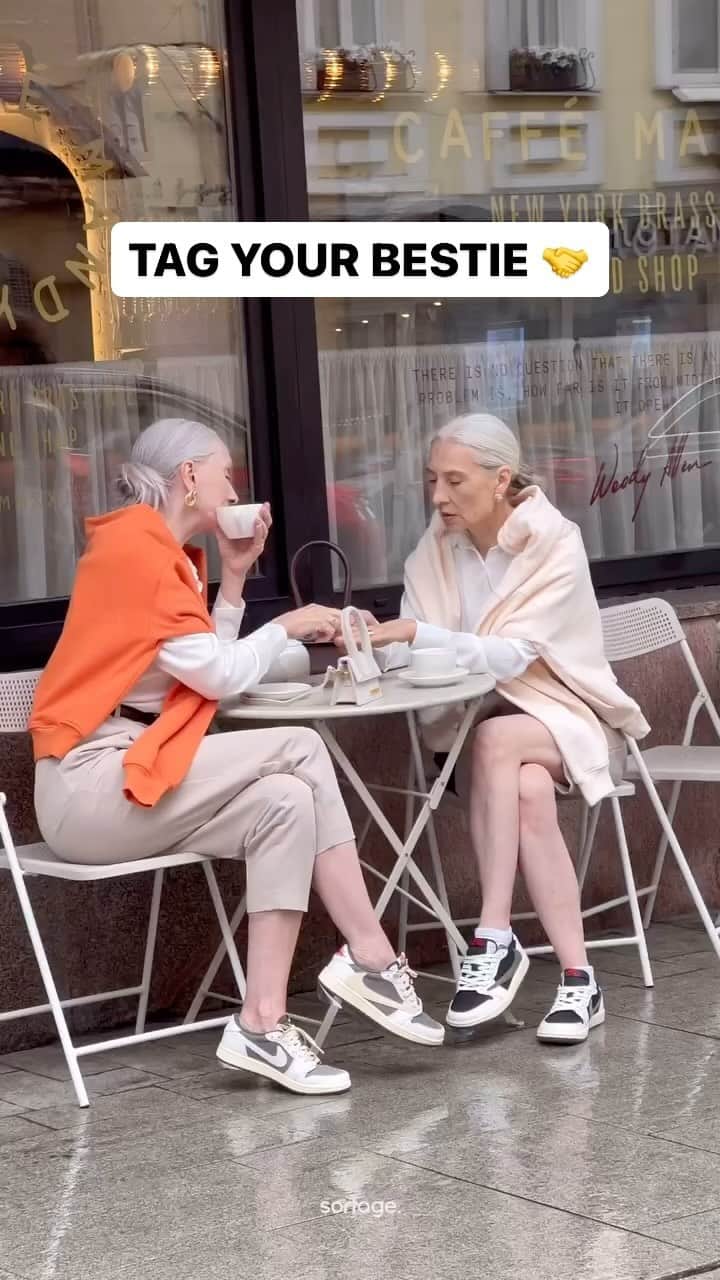 Nice Kicksのインスタグラム：「Me and my bestie 30 years from now 🔥☕️ 🎥: @thesortage | Follow @nicekicks for more #sneakers content! 🔥👟」