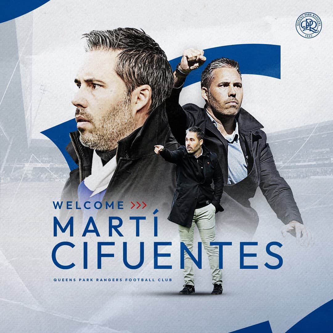 クイーンズ・パーク・レンジャーズFCのインスタグラム：「👔 𝗠𝗔𝗥𝗧𝗜'𝗦 𝗥 𝗠𝗔𝗡 👔   We're delighted to announce the appointment of our new head coach, Martí Cifuentes! 🇪🇸  @cifuentesmarti 🤝」