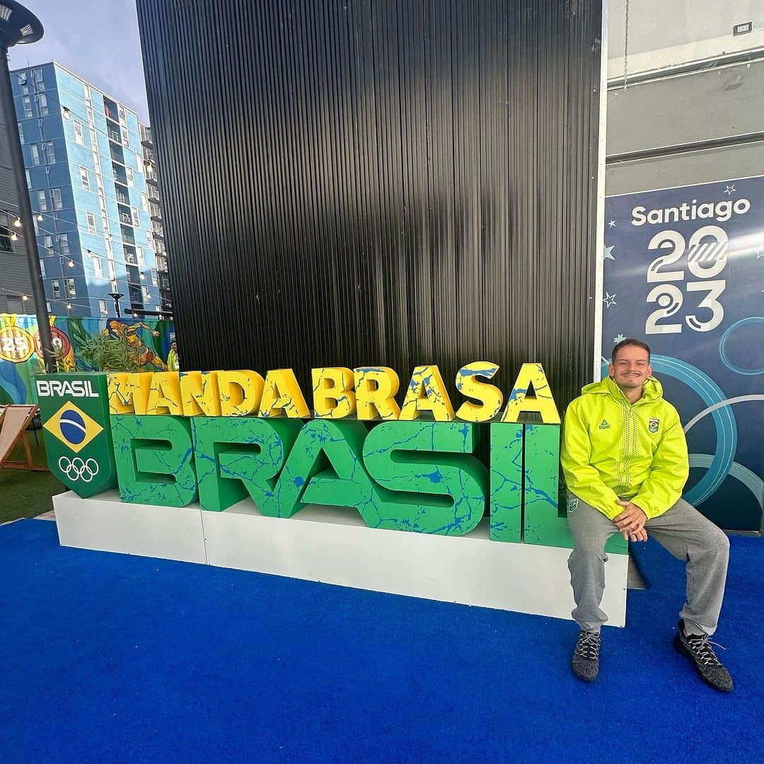 マルクス・ヴィニシウス・ダルメイダのインスタグラム：「📍Santiago, Jogos Pan-Americanos 🏹  @timebrasil」