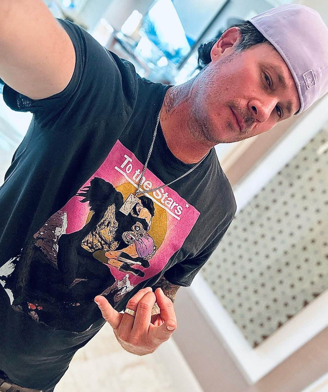 トム・デロングのインスタグラム：「This sick Bigfoot shirt is now available for the bold adventurer at www.ToTheStars.Media - designed by legendary Marvel / DC Comics illustrator @thomas.a.tenney」