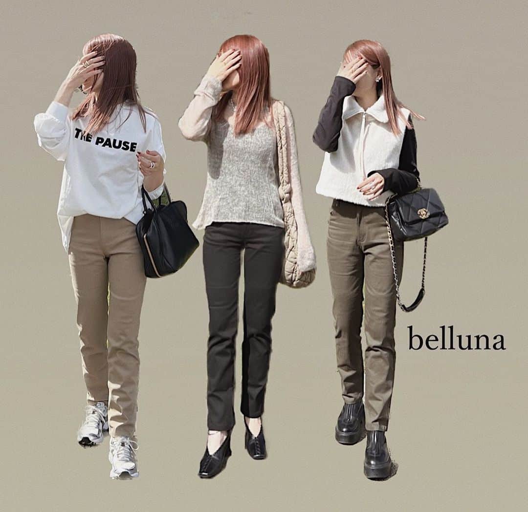 yc__mamさんのインスタグラム写真 - (yc__mamInstagram)「ㅤㅤㅤㅤㅤㅤㅤㅤ カラーパンツで着回し⸝⋆  @belluna_fashion_official の 静電防止！ 蓄熱綿サテンストレッチカラーパンツ  ＋8.9℃の素材！ 裏起毛の蓄熱保温でポカポカ♡ 横ストレッチで楽だし、 ピッタリ過ぎず ゆる過ぎずでシルエットが 綺麗だよ😍✨ サイズ展開豊富◎ パチパチ苦手だから、 静電気防止も嬉しい⸝⋆  この、 蓄熱綿サテンストレッチカラーパンツが 10％offになります！ クーポンコードは→  IB058 是非お得にGETしてね✨ 有効期間は11/30(木)までです🥰 Bellunaオンラインストアで購入できます♪  ストーリーにURL貼るね🫶 　 #PR  #ベルーナコーデ #ベルーナ #belluna #高見えコーデ #蓄熱綿サテン#オトナカジュアル#ママコーデ#秋冬コーデ#パンツコーデ#ザラ購入品#ザラ#GU購入品#ジーユー#スニーカーコーデ#アシックス#ままこーで#着回しコーデ」10月31日 7時47分 - yc__mam