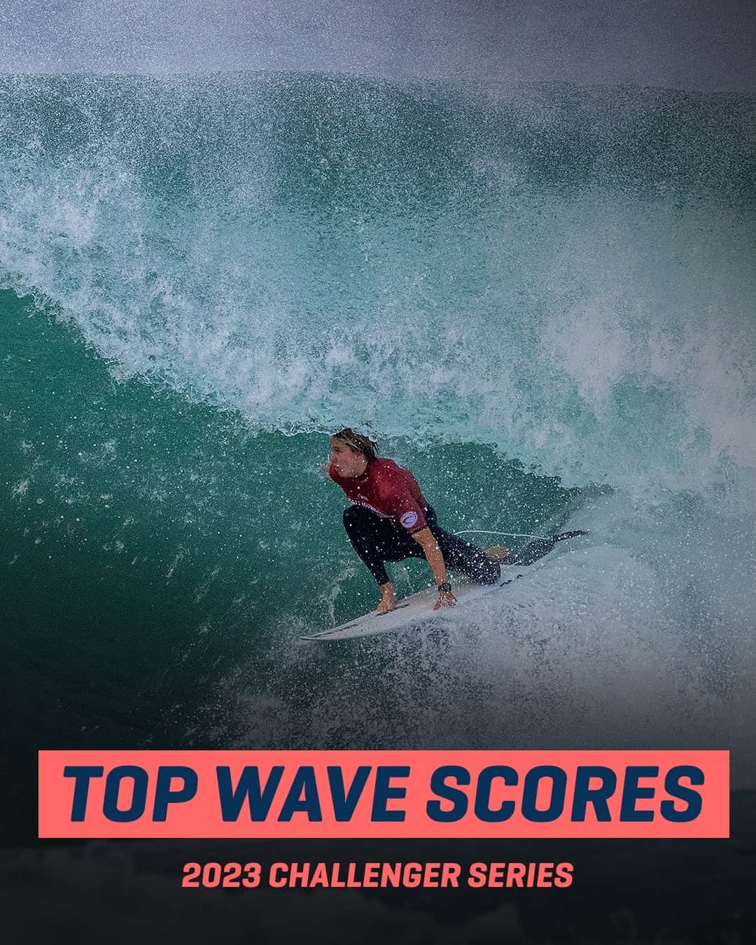 世界プロサーフィン連盟（WSL）のインスタグラム：「Not one but two 🔟's! Take a look at all the top waves from the 2023 Challenger Series.」