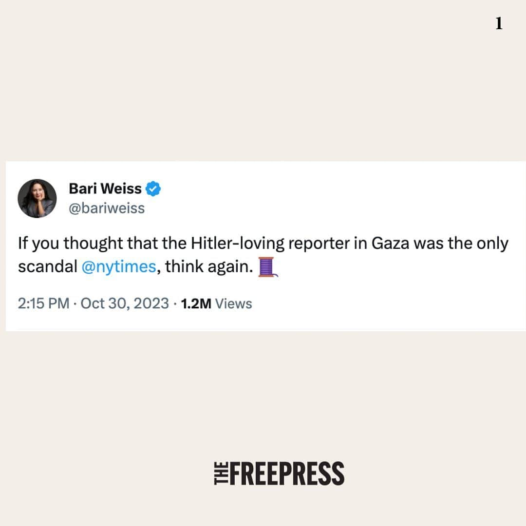 ジェシカ・サインフェルドのインスタグラム：「We have to give the @nytimes credit for being on-brand at this point. 🙏 @thefreepress」