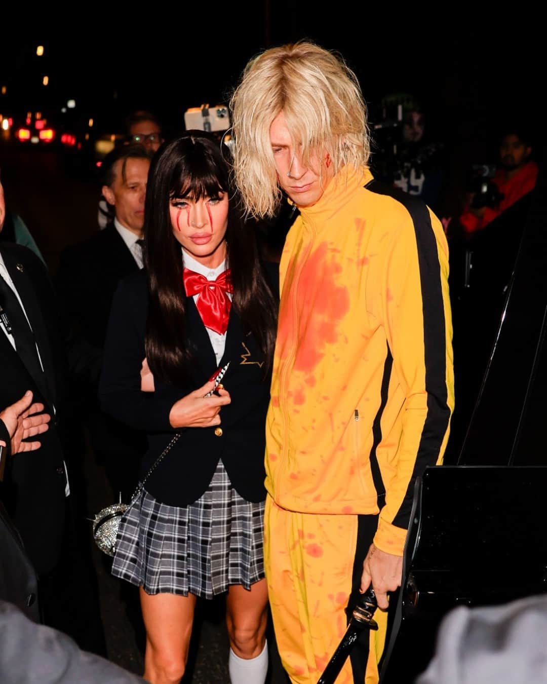 Nylon Magazineさんのインスタグラム写真 - (Nylon MagazineInstagram)「#NYLONFitPicks: From Megan Fox and Machine Gun Kelly's 'Kill Bill' costumes to Kelsea Ballerini's Barbiecore pink outfit, see the best fashion from the past week — Halloween edition — at the link in bio.  [Getty / BACKGRID]」10月31日 8時33分 - nylonmag