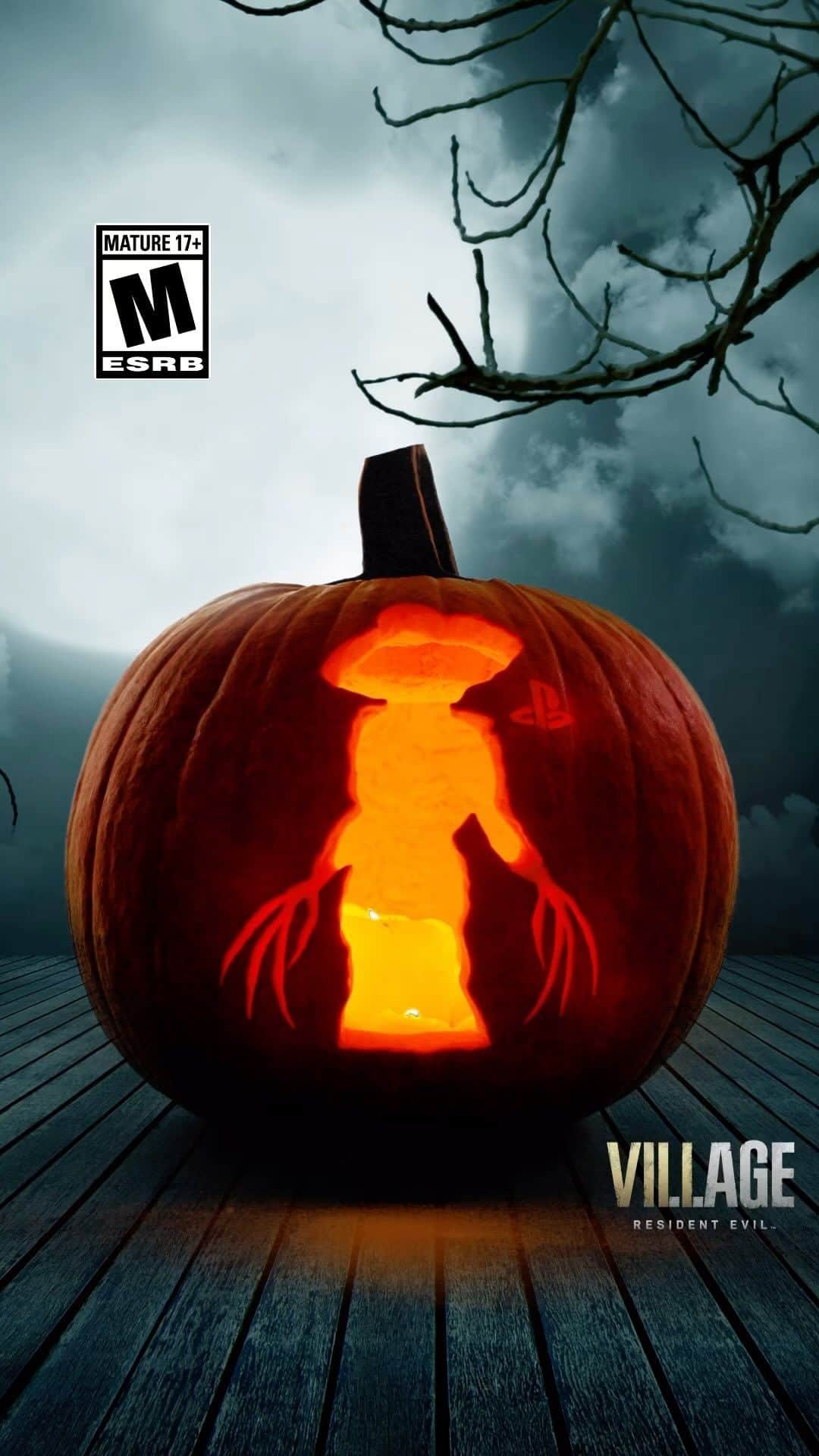 PlayStationのインスタグラム：「Looking to pay our respects to the iconic Lady Dimitrescu this Halloween. If anyone sees a 9’6” pumpkin around let us know! #ResidentEvilVillage」