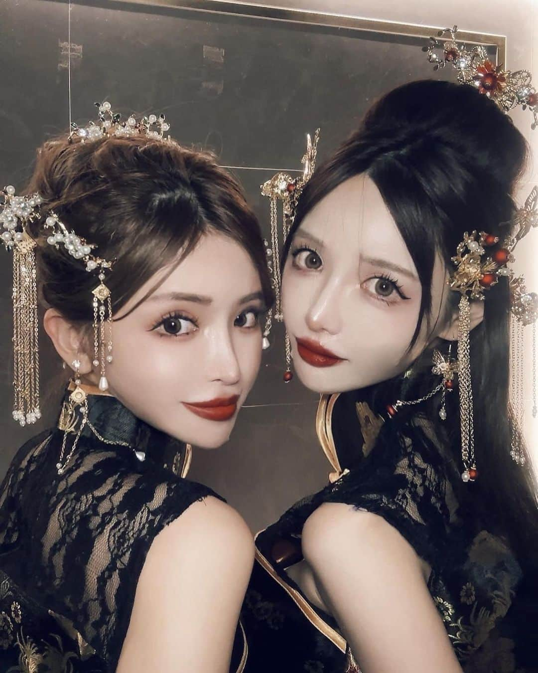 小原優花さんのインスタグラム写真 - (小原優花Instagram)「Halloween🇨🇳🖤👻 @mutoshizuka0204 💋」10月31日 20時00分 - yunkoro519