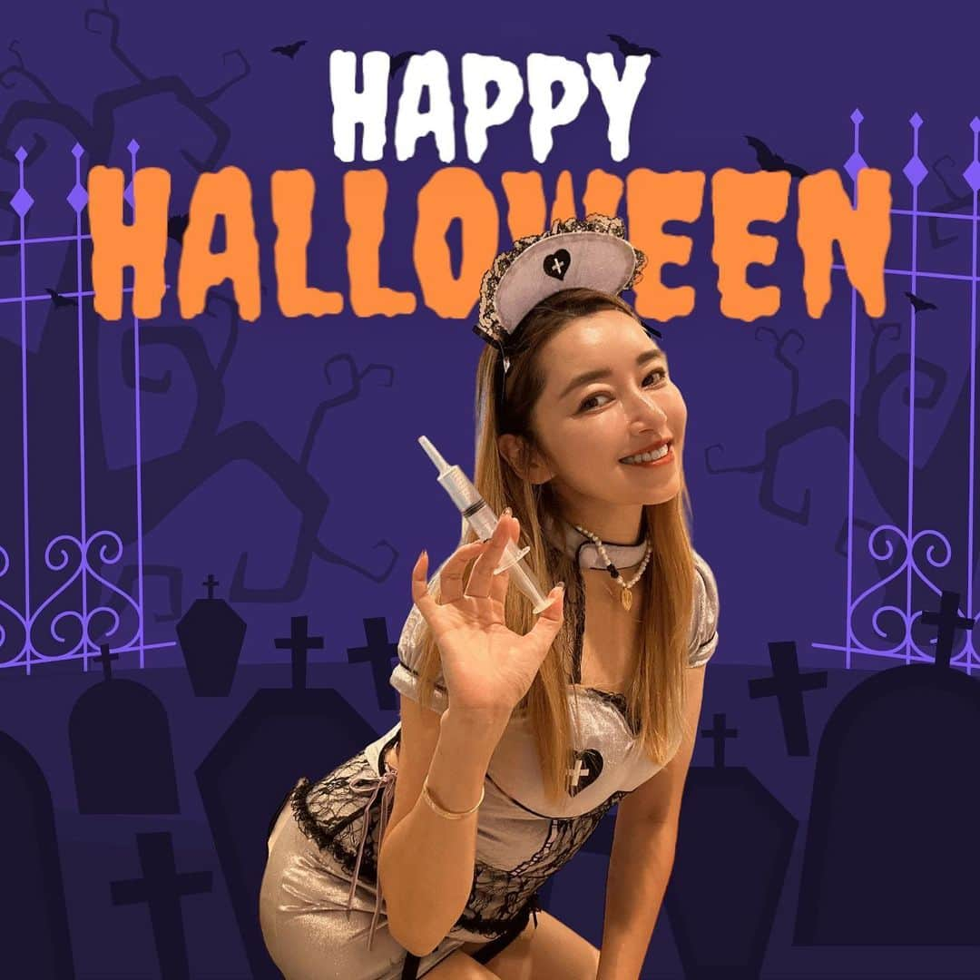 仁香さんのインスタグラム写真 - (仁香Instagram)「Happy Halloween🎃👻 お注射しますよ💉👻🎃 . . #ニカショウ夫婦#halloween#ハロウィン#treakandtreat」10月31日 19時38分 - nica77official