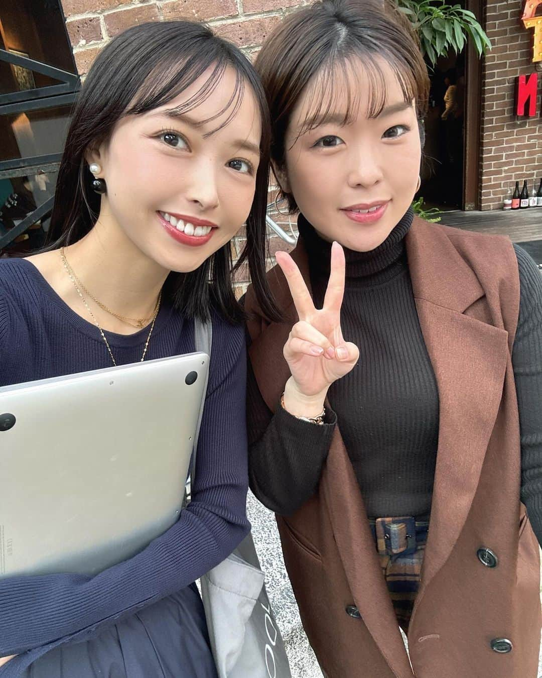 山内遥さんのインスタグラム写真 - (山内遥Instagram)「.  大好きな大好きな麻弥が東京に🗼✨ ちらっとお仕事現場まで遊びに来てくれた！♡  ひゃん、、愛だったわ、、らぶ🫶🏻 サクッとランチも出来てパワーチャージした🍃 .」10月31日 19時40分 - haruka__yamauchi