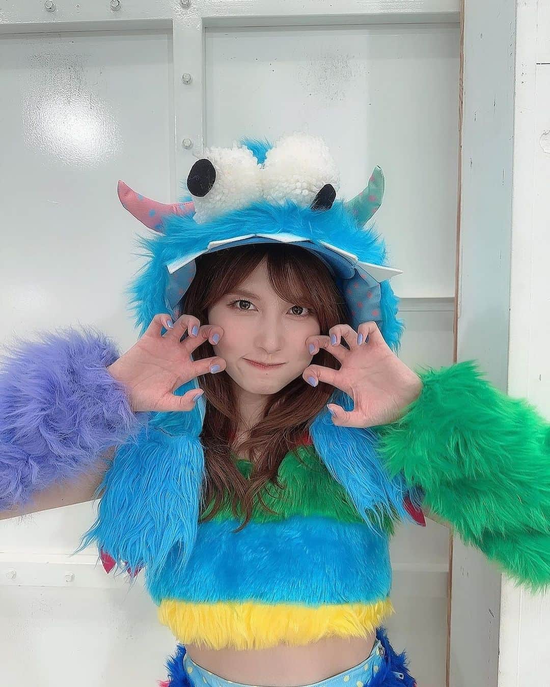 谷口めぐのインスタグラム：「Happy Halloween!!!👾🩵」