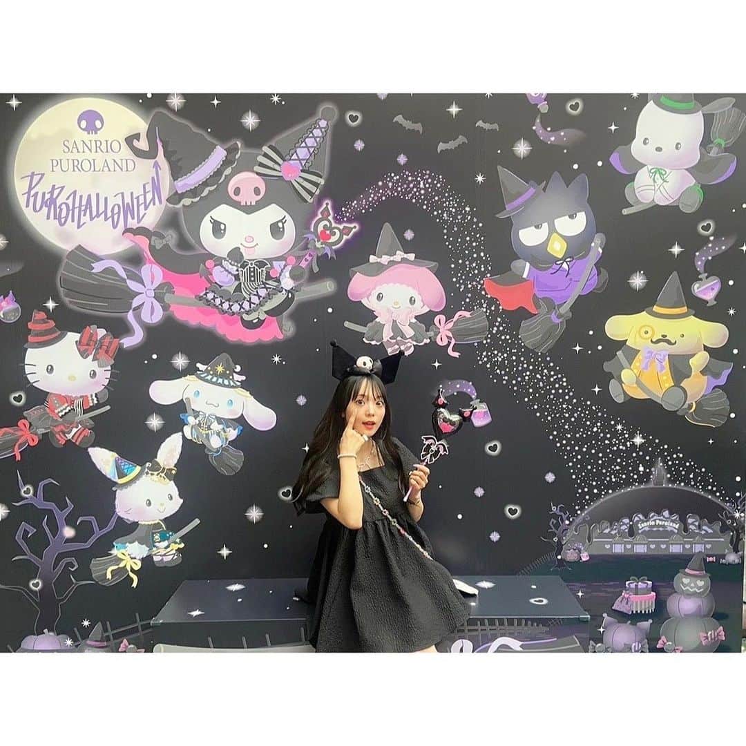 澤田美晴さんのインスタグラム写真 - (澤田美晴Instagram)「HAPPYHALLOWEEN🖤🖤🖤 そして、クロミちゃんハッピーバースデー🖤⭐︎  わたしのインスタのハロウィンはやっぱりサンリオでしょ🫶🏻🖤🖤🖤 今年のピューロハロウィンさいっこうだった！！！！！🖤  パレードがもう素敵すぎて！！！ クロミちゃん最強🖤⭐︎ なりたい自分になっちゃおうよー！っていうテーマが最高だった😭🖤 悔いがないくらい今年は堪能できて満足満足🫰🏻🖤🖤🖤」10月31日 20時45分 - sawadamiharu7