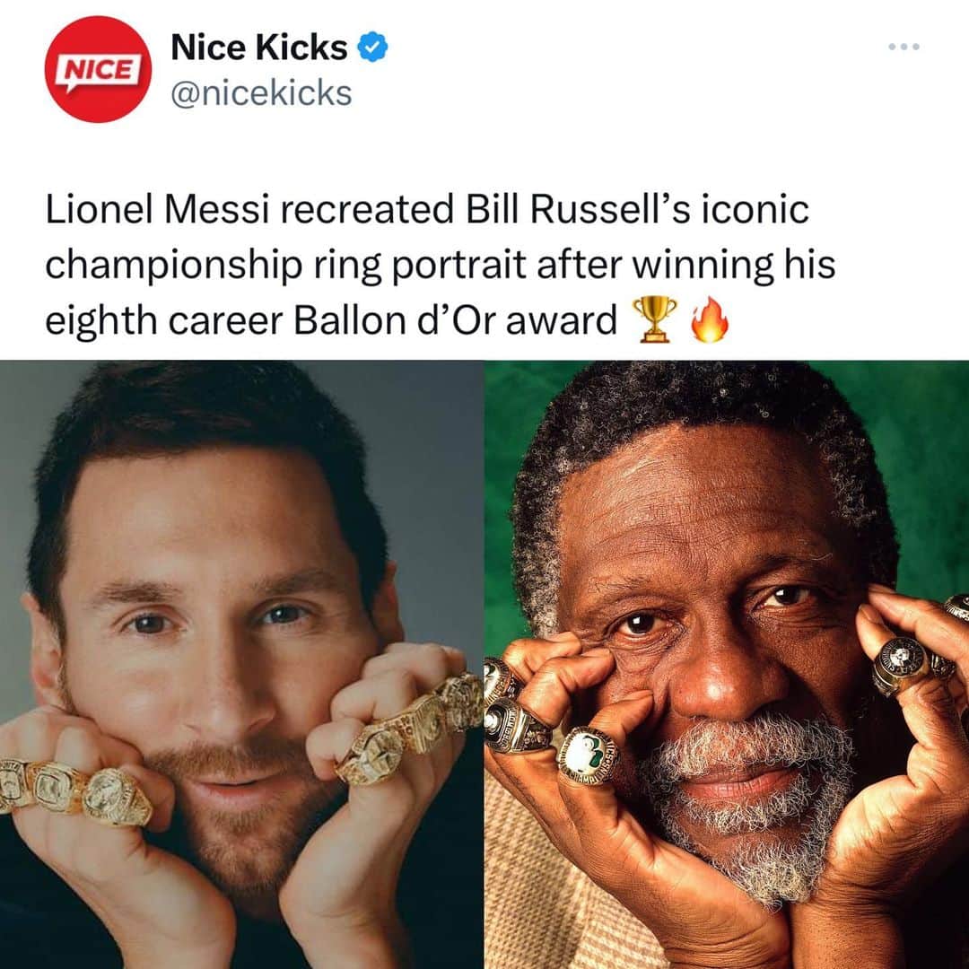 Nice Kicksのインスタグラム：「Lionel Messi is simply the 𝙂𝙍𝙀𝙄𝙂𝙃𝙏𝙀𝙎𝙏 ✨」
