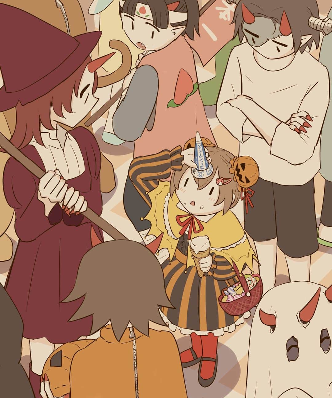 アボガド6のインスタグラム：「2021年10月31日制作 鬼ヶ島ハロウィン会場」