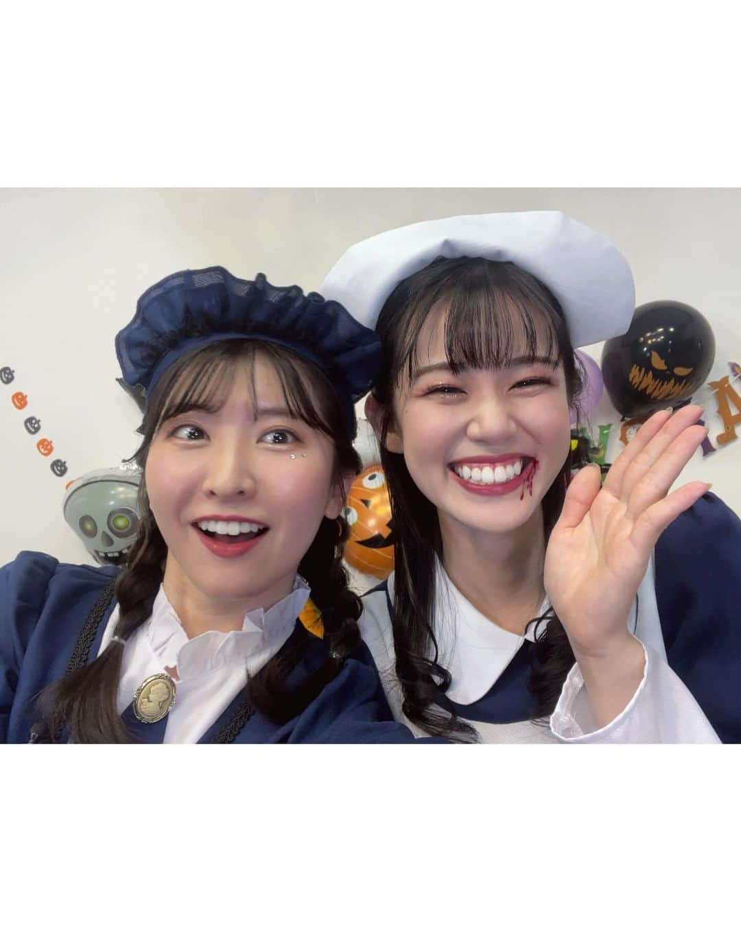 駒木結衣さんのインスタグラム写真 - (駒木結衣Instagram)「🎃🪄  ハロウィン配信、第4部はももぴんがとにかく可愛い😮‍💨💉 スタッフさんも色々な準備をしてくださり、楽しい時間でした✴︎(あっち向いてホイをうまくやるコツって…🤯)  ヘアメイクは @milky0804s さん❤︎ アーカイブも残っているのでぜひ😈  #ハッピーハロウィン #ナースさんとホテルメイド」10月31日 15時00分 - komaki_yui