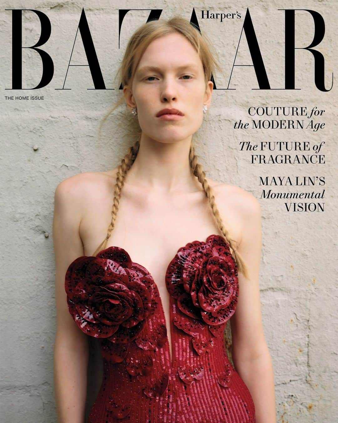 Harper's BAZAARのインスタグラム：「Our November 2023 cover is an ode to haute couture.   Yes, couture is expensive. It’s (mostly) not made for everyday wear. And it can be wildly over-the-top. But at its core, couture comes stitched with a humanness that most mass-produced clothing doesn’t. Crafted by skilled and passionate artisans in quiet ateliers, these one-off garments can act as connectors between maker and wearer, between designer and artisan, and between fantasy and reality.  See the season’s standout looks at the link in bio. – November 2023 Home Issue  Photographer: @amytroostphotography Stylist: @carolinenewell Creative Director: @lauragenninger Model: @leannedehaan Casting: @bitton at the @establishmentny Hair: @jamespecis for Blu & Green Makeup: #KanakoTakase for @addictiontokyo.us Manicure: @michinail for Dior Vernis (@diorbeauty)」