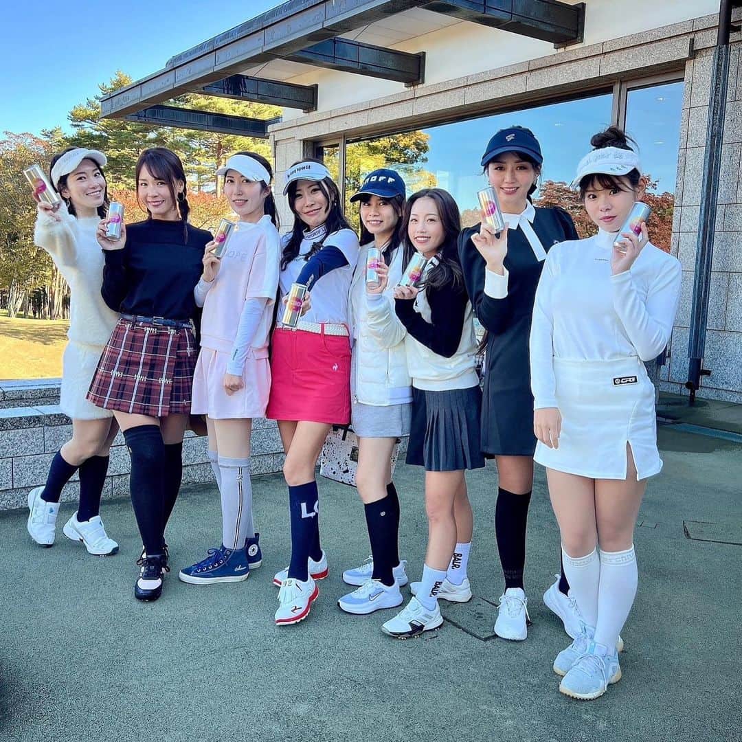 竹村佳奈のインスタグラム：「⛳️ チェリオコーポレーションの「CBDX」 を 飲んでゴルフ頑張れた😊 フルーティで飲みやすい！」