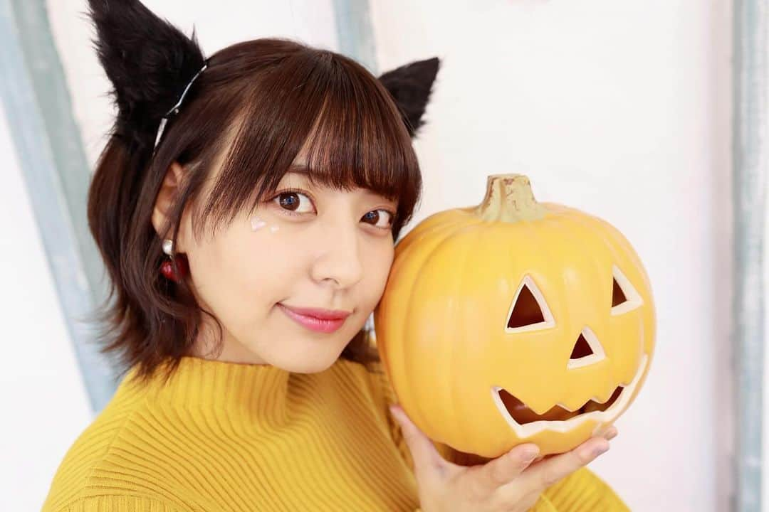 河合くるみのインスタグラム：「Trick or Treat (｡･о･｡)🎃」