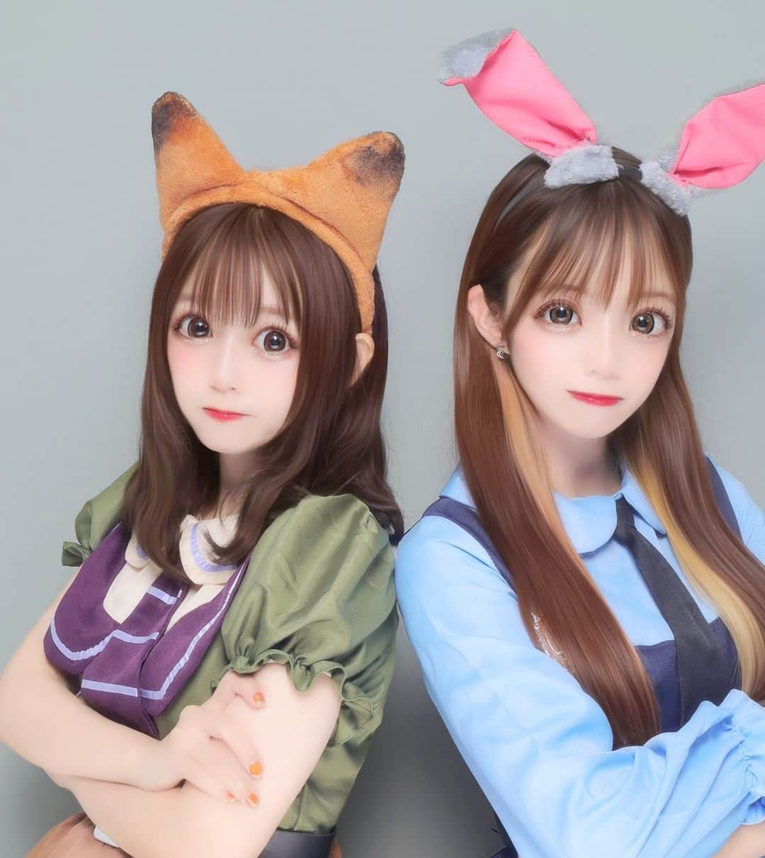 どみちゃんさんのインスタグラム写真 - (どみちゃんInstagram)「ハッピーハロウィン🐰🦊🖤  お菓子くれないといたずらしちゃうぞ〜( Ö )🙏🏼  #ハロウィンコスプレ  #dハロ #ジュディとニック」10月31日 16時04分 - domi723___