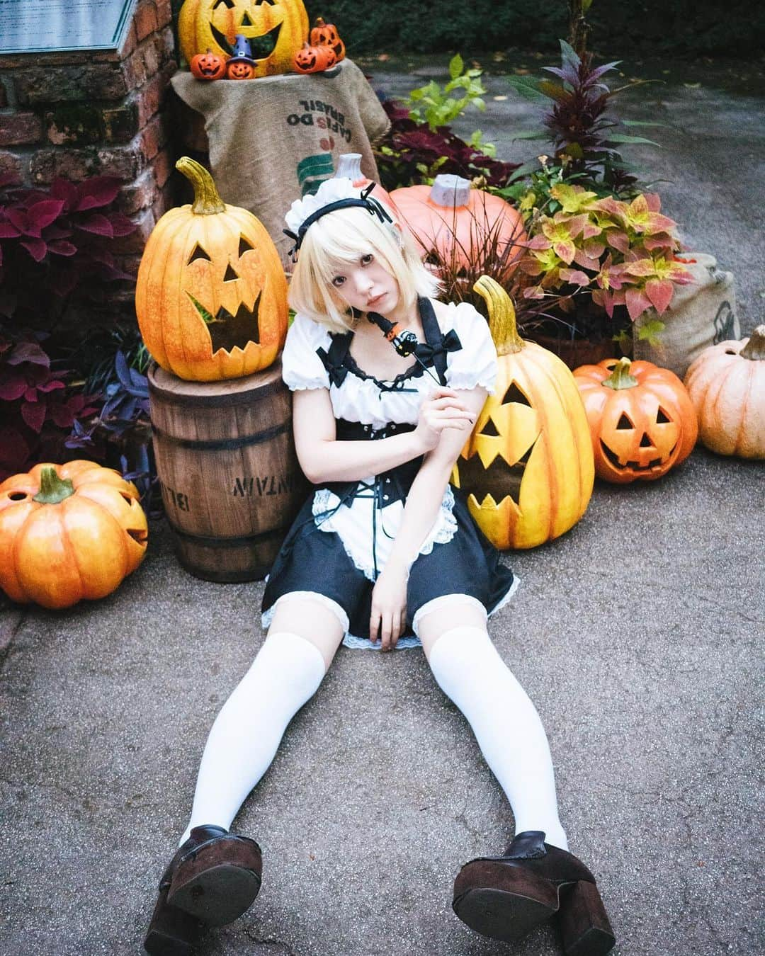 倉河奈央のインスタグラム：「▫️ハッピーハロウィン🎃👻 #ハロウィン　#ハロウィンコス　#コスプレ　#cosplay」