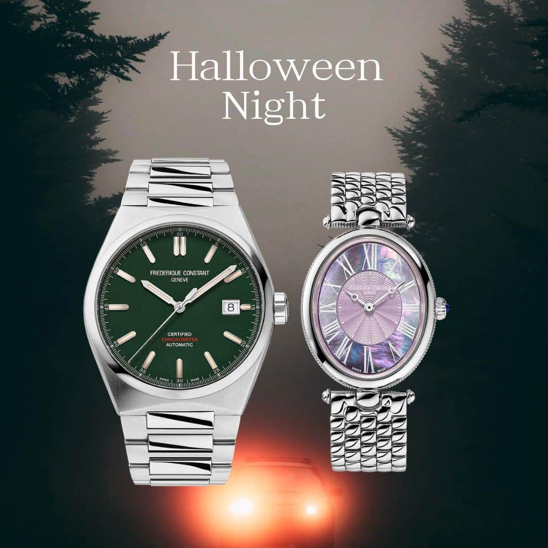 Frederique Constant Japanさんのインスタグラム写真 - (Frederique Constant JapanInstagram)「Happy Halloween 🎃   この秋登場した新作は文字盤カラーリングに魅力のあるモデルが揃います。    《ハイライフ オートマチック COSC》 FC-303GRS3NH6B ￥330,000(税込) 自動巻き、10気圧防水、ステンレススチール 《クラシック アールデコ》 FC-200MPP2V6B ¥203,500(税込) クォーツ、3気圧防水、ステンレススチール . . . . #FrederiqueConstant #swiss #swissmade #swisswatch #wristwatch #ladieswatch #フレデリックコンスタント #レディースウォッチ #レディースファッション #時計 #腕時計 #大人時計 #大人ファッション #大人可愛い  #ご褒美ジュエリー #自分へのご褒美」10月31日 17時00分 - frederiqueconstantjapan