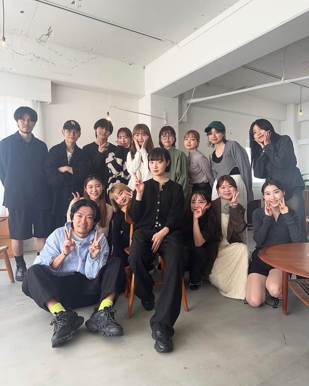 野口和弘のインスタグラム：「先日のa/wの撮影での集合写真🥰 . . #CIECA. #スタッフ」