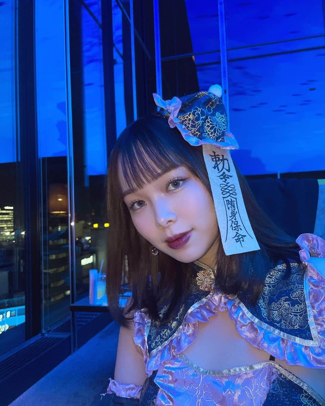 大友樹乃のインスタグラム：「❦ Happy Halloween ❦ お菓子くれなきゃいたずらしちゃうよ  #halloween」