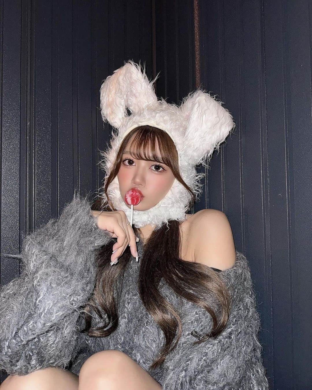 加藤夏歌のインスタグラム：「はぴはろ🐰🩶 . #halloween #happyhalloween 🎃」