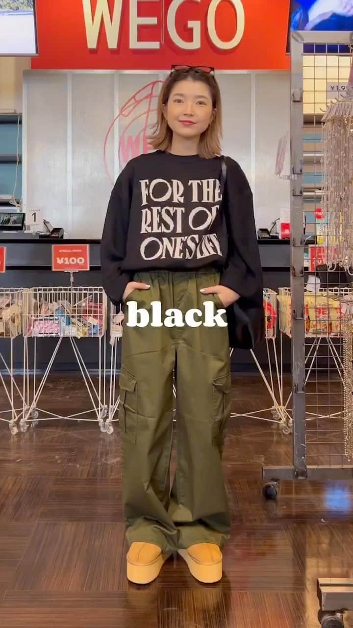 WEGOのインスタグラム：「人気のジャガードニットプルオーバー 全色着てみた🧶◎  #WEGO #ウィゴー #ニット #ニットコーデ #ロゴニット」