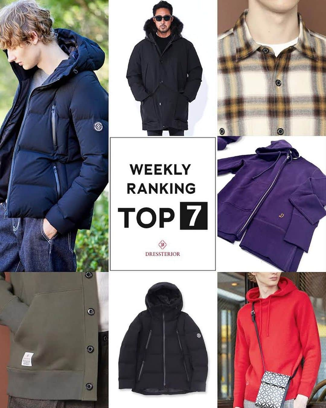 DRESSTERIOR_MEN_ドレステリアのインスタグラム：「【WEEKLY RANKING】  No.1 🏷️ 吊裏毛ジップアップパーカー ¥20,900(税込)  No.2 🏷️ バックフリース カーディガン ¥18,700(税込)  No.3 🏷️ 【干場義雅×DRESSTERIOR】Ultimate Down Black ¥85,800(税込)  No.4 🏷️ 【干場義雅×DRESSTERIOR】 N－3Bダウンコート ¥108,900(税込)  No.5 🏷️ ホールガーメント(R)ニットパーカー ¥18,700(税込)  No.6 🏷️ ウォーターブロック ホワイトグースダウン ¥75,900(税込)  No.7 🏷️ オンブレーチェックシャツ ¥17,600(税込) 　  __________ __________ __________ 　 ▪️dressteriorオフィシャルアカウント @dressterior_official ⁡ ▪️メンズ用アカウント @dressterior_men ⁡ ▪️ショッププレスアカウント @dressterior_shoppress 　 __________ __________ __________ 　 　 　 　 　 #dressterior #ドレステリア #ヨーロッパスタイル #ヨーロッパコーディネート #ダウンジャケット #ダウンアウター #チェックシャツ #メンズシャツ #干場義雅 #メンズカーディガン #メンズジャケット #メンズパーカー #アウターアイテム #メンズブルゾン #メンズウェア #カジュアルコーデ #カラーコーデ #大人メンズ #冬コーデ #秋冬 #ベーシックコーデ #海外ファッション #2023aw #2023冬 #大人カジュアル」