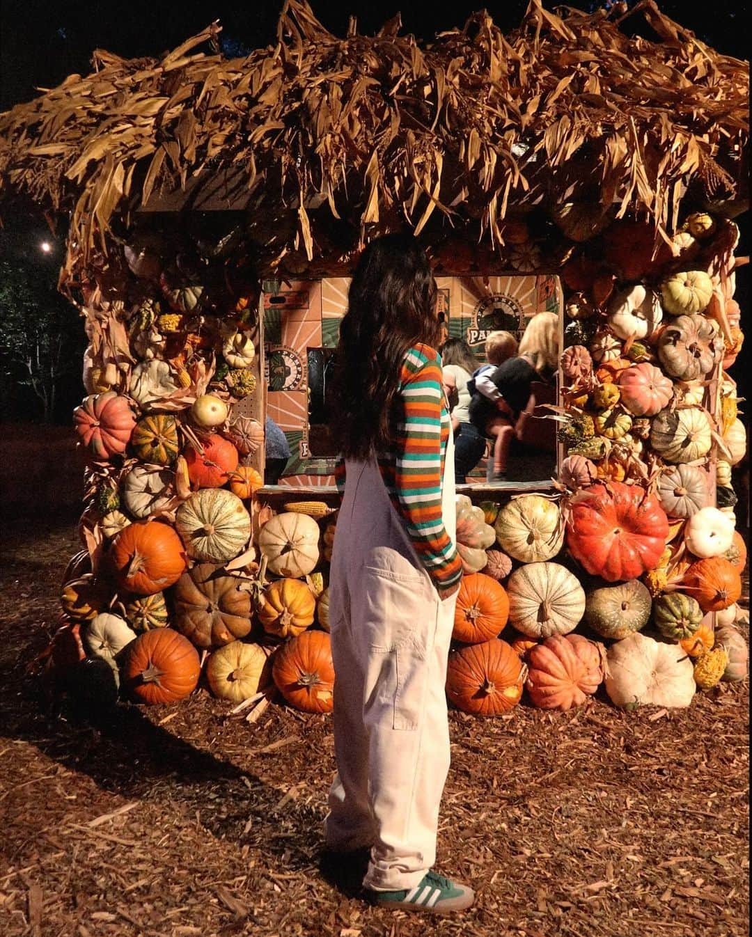 ジュリー・サリニャーナさんのインスタグラム写真 - (ジュリー・サリニャーナInstagram)「Matisse’s first pumpkin patch. 🥹🎃🫶🏽  #baby #firstpumpkinpatch #halloween」11月1日 5時32分 - sincerelyjules