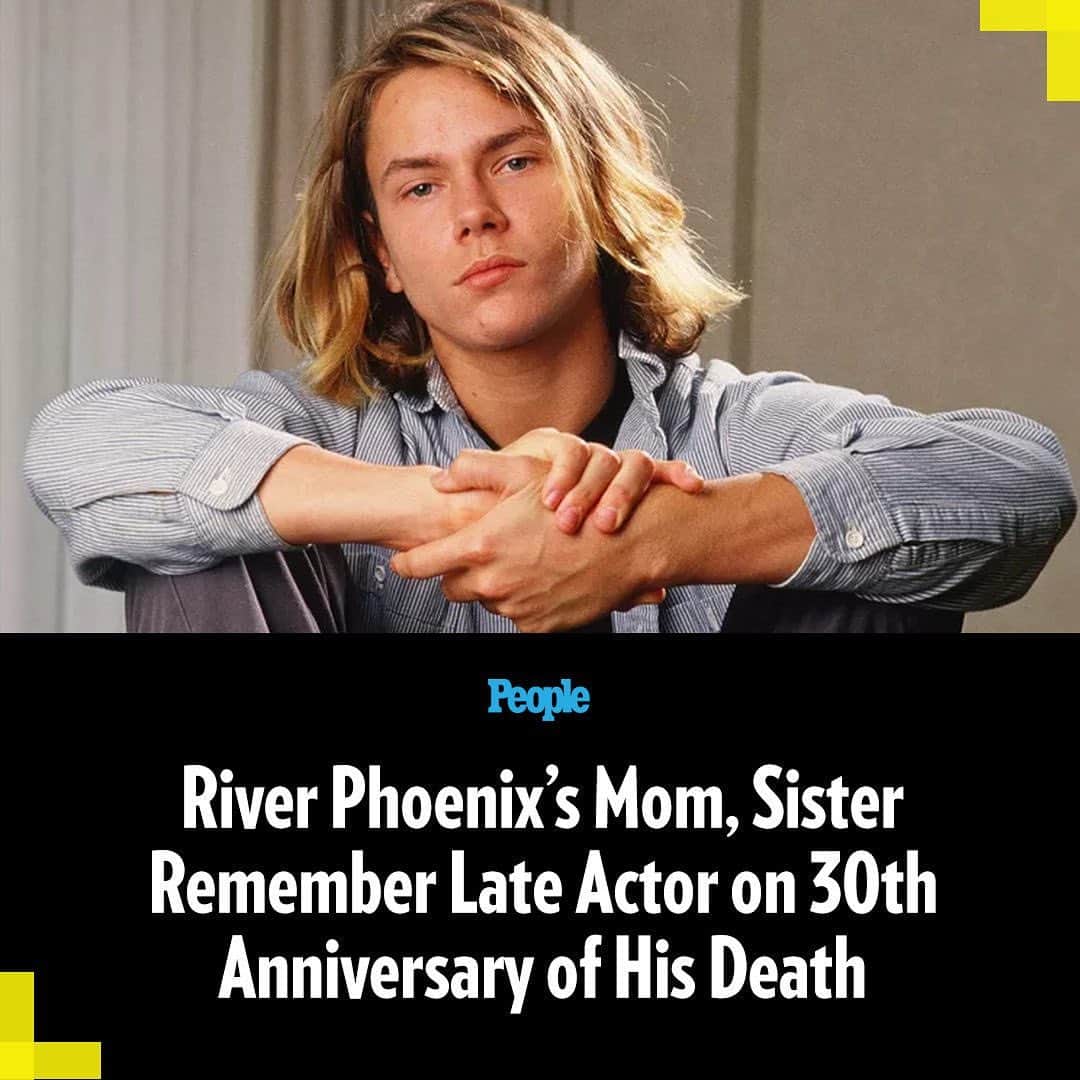 People Magazineさんのインスタグラム写真 - (People MagazineInstagram)「River Phoenix’s mother and sister are honoring him 30 years after his death. 🙏 “Today marks 30 years that have come and gone since River passed away at the age of 23,” Arlyn “Heart” Phoenix wrote of her late son. “He was a voice for the voiceless and had the courage to use his celebrity to make a difference." Link in bio for his family's full tributes. | 📷: Getty」11月1日 5時57分 - people